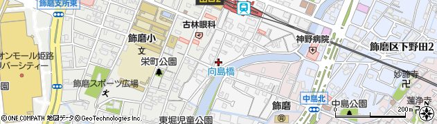 兵庫県姫路市飾磨区玉地54周辺の地図