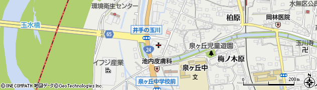 京都府綴喜郡井手町周辺の地図