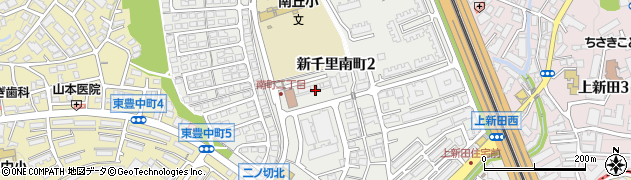大阪府豊中市新千里南町周辺の地図