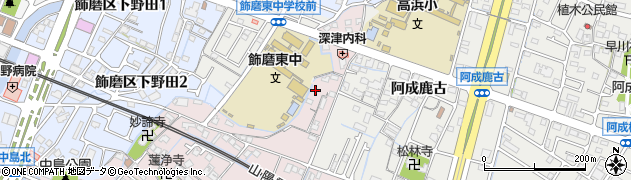 兵庫県姫路市飾磨区中島26周辺の地図