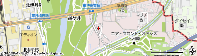 越ヶ井夢の道公園周辺の地図