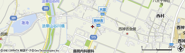 兵庫県加古川市西神吉町大国662周辺の地図
