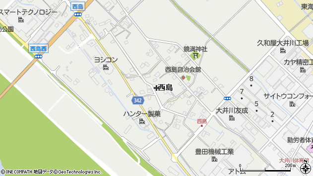 〒421-0215 静岡県焼津市西島の地図