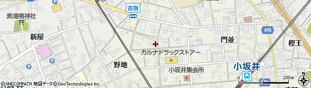 愛知県豊川市小坂井町中野41周辺の地図