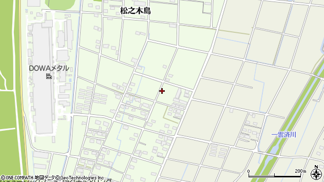 〒438-0125 静岡県磐田市松之木島の地図