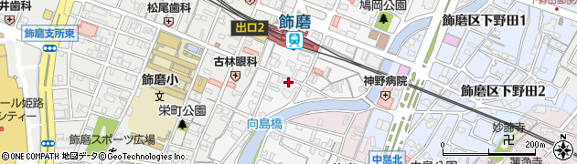 兵庫県姫路市飾磨区玉地64周辺の地図