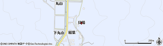 愛知県西尾市西幡豆町（貝場）周辺の地図