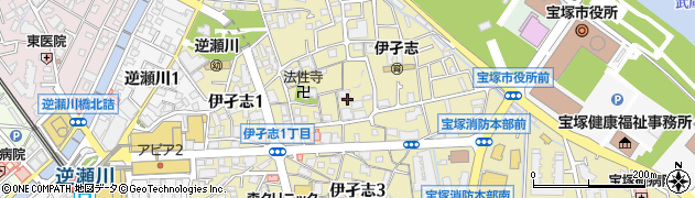 ポラリスデイサービスセンター伊孑志周辺の地図