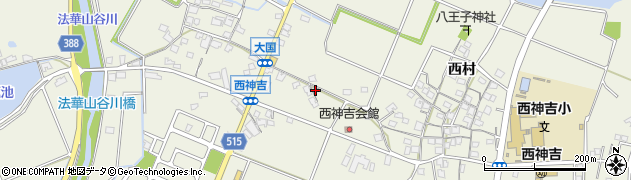 兵庫県加古川市西神吉町大国581周辺の地図