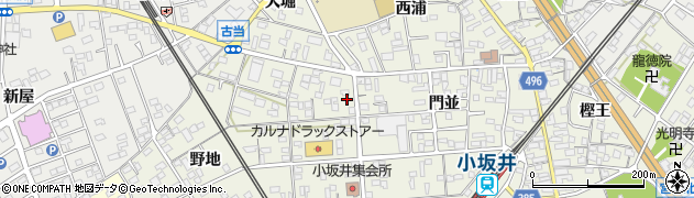 愛知県豊川市小坂井町中野13周辺の地図