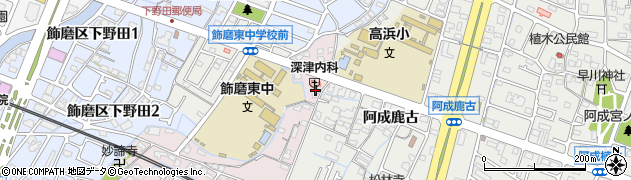 兵庫県姫路市飾磨区中島7周辺の地図