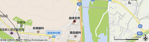 岡山市北区御津支所周辺の地図