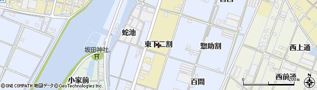 愛知県西尾市一色町一色（東下二割）周辺の地図