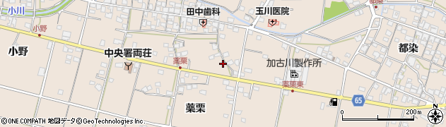 兵庫県加古川市上荘町薬栗260周辺の地図