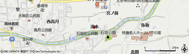 京都府井手町（綴喜郡）井手（清水）周辺の地図