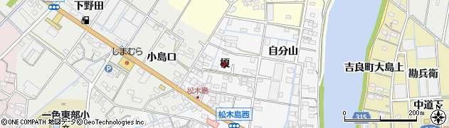 愛知県西尾市一色町松木島（榎）周辺の地図
