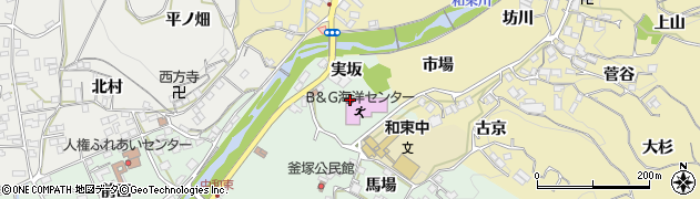 京都府和束町（相楽郡）釜塚（実坂）周辺の地図