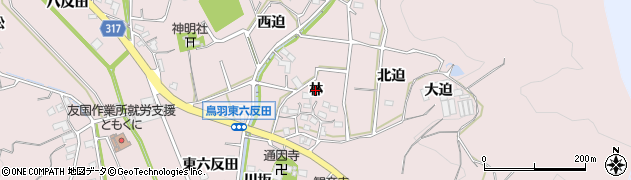 愛知県西尾市鳥羽町（林）周辺の地図