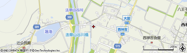 兵庫県加古川市西神吉町大国794周辺の地図