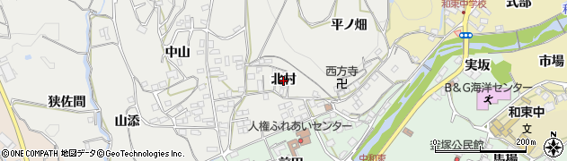 京都府和束町（相楽郡）別所（北村）周辺の地図