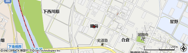 愛知県豊橋市下条西町（郷前）周辺の地図