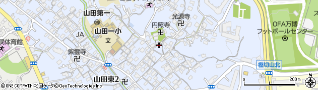 山田東3丁目駐車場周辺の地図