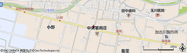 兵庫県加古川市上荘町薬栗24周辺の地図