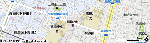 兵庫県姫路市飾磨区中島5周辺の地図
