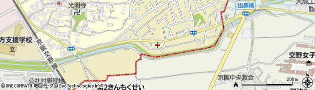 大阪府枚方市村野東町44周辺の地図