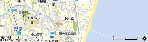 愛知県蒲郡市形原町周辺の地図
