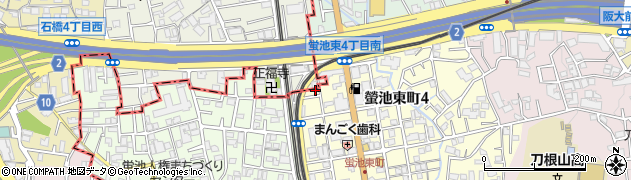 おそうじ本舗豊中駅前店周辺の地図