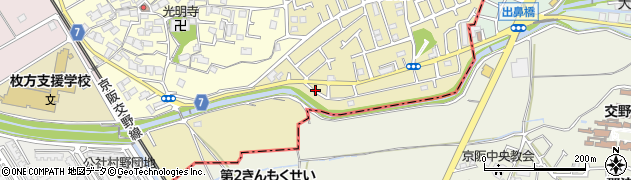 大阪府枚方市村野東町43周辺の地図