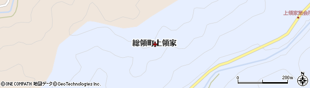 広島県庄原市総領町上領家周辺の地図