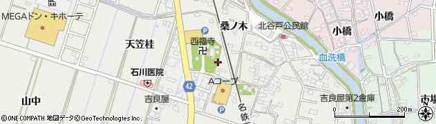 愛知県西尾市吉良町吉田（桐杭）周辺の地図