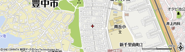 大阪府豊中市新千里南町2丁目20周辺の地図
