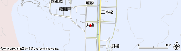 愛知県西尾市西幡豆町丸山周辺の地図