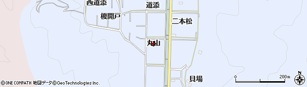 愛知県西尾市西幡豆町（丸山）周辺の地図