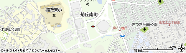 大阪府枚方市菊丘南町周辺の地図