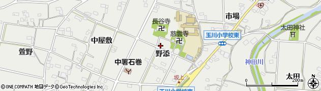 愛知県豊橋市石巻本町野添周辺の地図