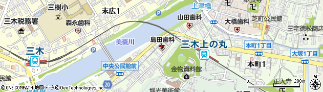 島田歯科医院周辺の地図