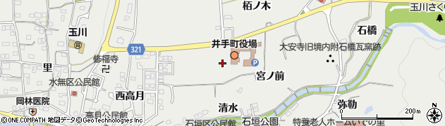 京都府井手町（綴喜郡）井手（東高月）周辺の地図