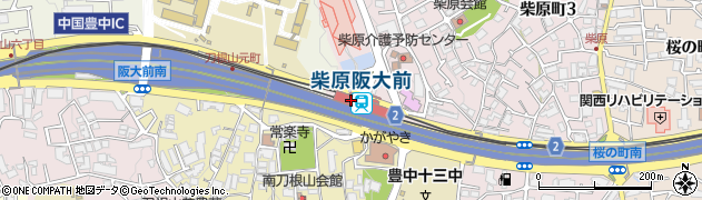 柴原駅前自転車駐車場周辺の地図
