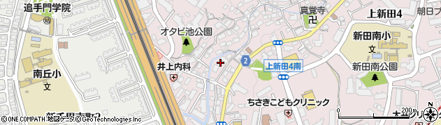 上新田西公園周辺の地図
