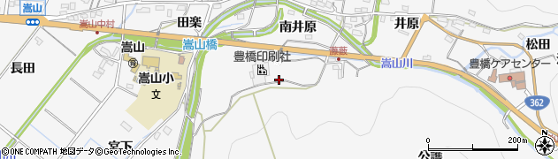 愛知県豊橋市嵩山町（公護）周辺の地図