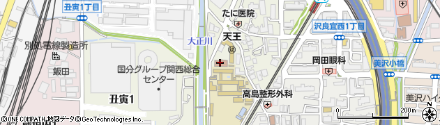 天王公民館周辺の地図