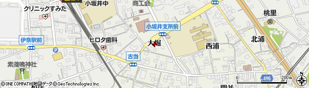 愛知県豊川市小坂井町大堀周辺の地図
