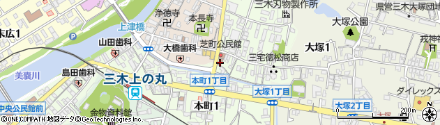 三木湯の山街道郵便局 ＡＴＭ周辺の地図