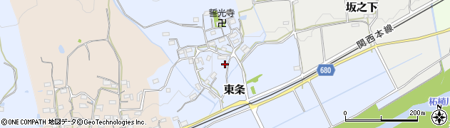 三重県伊賀市東条628周辺の地図