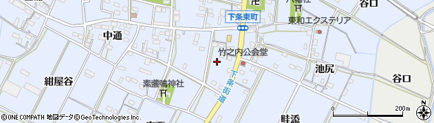 愛知県豊橋市下条東町（広間）周辺の地図