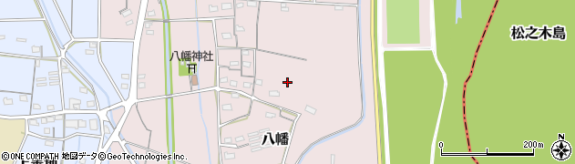 静岡県浜松市浜名区八幡周辺の地図
